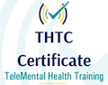 TeleMental Health Training certificate logo.